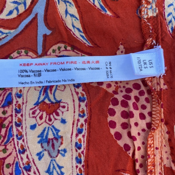 Anthropologie Floral Paisley Boho Casual Pants - Picture 8 of 8